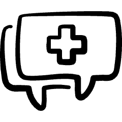 Medical App Chat Icon from Freehand Set