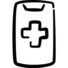 Medical App Smartphone 1 Icon from Freehand Set