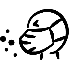 Medical Condition Cough Flu Mask Icon from Freehand Set