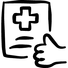 Medical File Icon from Freehand Set