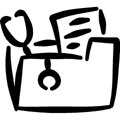 Medical Folder Icon from Freehand Set