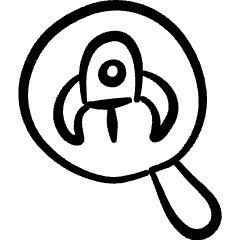 Medical Nanobot Search Icon from Freehand Set