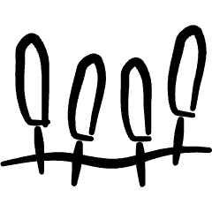 Medical Specialty Acupuncture Needles Icon from Freehand Set