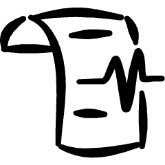 Monitor Heart Notes Icon from Freehand Set