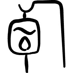 Transfusion Bag Hang Icon from Freehand Set