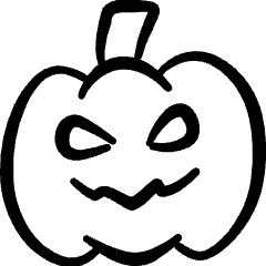 Halloween Pumpkin Icon from Freehand Set