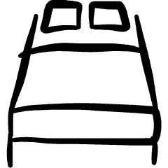 Hotel Double Bed 1 Icon from Freehand Set