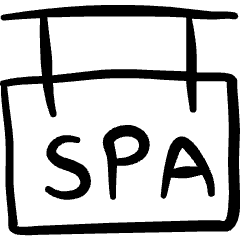 Spa Sign Icon from Freehand Set