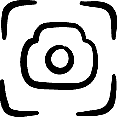 Camera Mode Photo Icon from Freehand Set