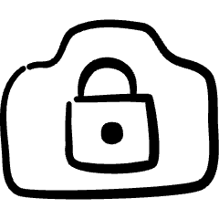 Camera Settings Lock 1 Icon from Freehand Set