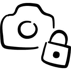 Camera Settings Lock 2 Icon from Freehand Set