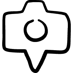 Camera Settings Pin Icon from Freehand Set