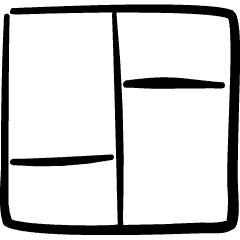 Composition Layout 3 Icon from Freehand Set