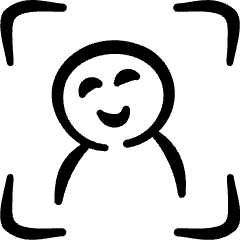 Composition Man Icon from Freehand Set