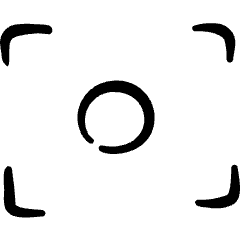 Focus Center Icon from Freehand Set