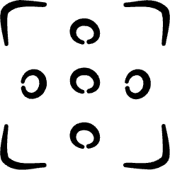 Focus Cross Icon from Freehand Set