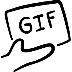 Image Document Gif Icon from Freehand Set