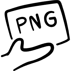 Image Document Png Icon from Freehand Set