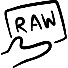 Image Document Raw Icon from Freehand Set