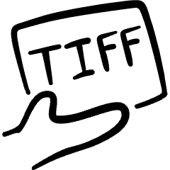 Image Document Tiff Icon from Freehand Set