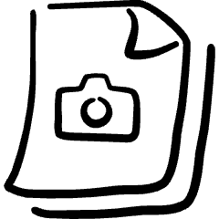 Image File Camera Icon from Freehand Set