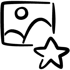 Image File Favorite Star Icon from Freehand Set