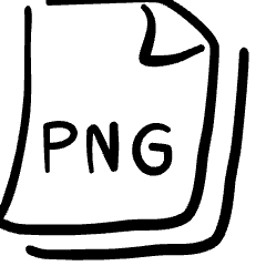 Image File Png Icon from Freehand Set
