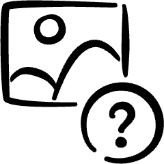 Image File Question Icon from Freehand Set