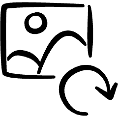 Image File Refresh Icon from Freehand Set