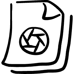 Image File Shutter Icon from Freehand Set