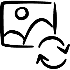 Image File Sync Icon from Freehand Set
