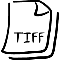 Image File Tiff Icon from Freehand Set