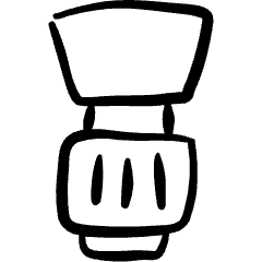 Lens Shade Icon from Freehand Set