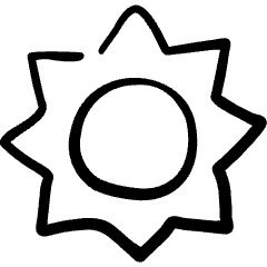 Light Mode Brightness Icon from Freehand Set