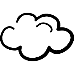 Light Mode Cloudy Icon from Freehand Set