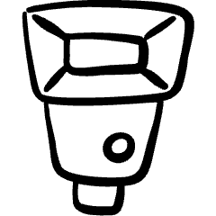 Light External Flash Icon from Freehand Set