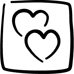 Mask Heart Double Icon from Freehand Set