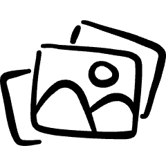 Picture Double Landscape Icon from Freehand Set