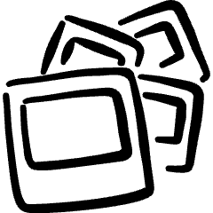 Picture Polaroid Album Icon from Freehand Set