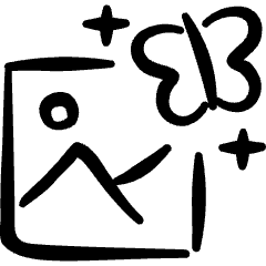 Retouch Landscape Icon from Freehand Set