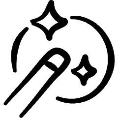 Retouch Magic Wand Icon from Freehand Set