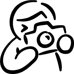 Taking Pictures Man Icon from Freehand Set