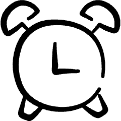 Alert Alarm Clock Icon from Freehand Set