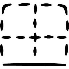 Cell Formating Border Bottom Icon from Freehand Set