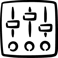 Controls Sliders Vertical 1 Icon from Freehand Set