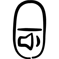 Controls Sound Icon from Freehand Set