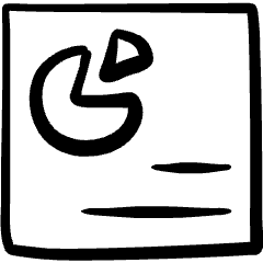Dashboard Pie Line Graph Icon from Freehand Set