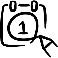 Calendar Appointment Icon from Freehand Set