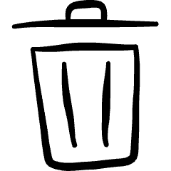 Delete Bin Icon from Freehand Set