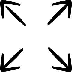 Expand Arrow Icon from Freehand Set